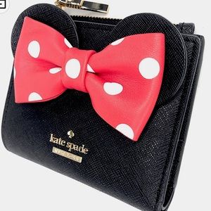 Kate Spade Disney ‘Adalyn’ Minnie Mouse Wallet Black